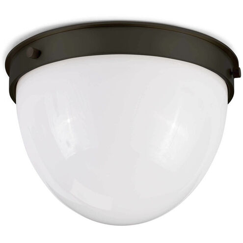 Bay Harbor 1 Light 11 inch Oil Rubbed Bronze Flush Mount Ceiling Light