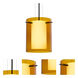 Pahu 8 LED Black Cable Pendant Ceiling Light