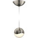 Grapes LED 3.75 inch Satin Nickel Pendant Ceiling Light in Large