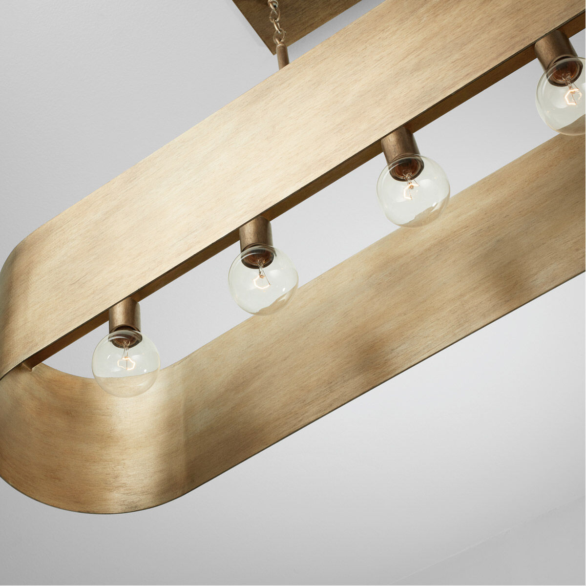 Jude 5 Light 44 inch Mystic Luster Island Ceiling Light