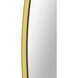 Fragoso 48 X 48 inch Gold and Clear Mirror