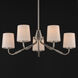 Durham 5 Light 26 inch Satin Nickel Single-Tier Chandelier Ceiling Light