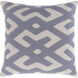 Nairobi 18 X 18 inch Navy and Light Gray Throw Pillow