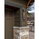 Outdoor Square Motif LED 29 inch Textured Black Outdoor Sconce in 3000K LED, Smoke Granite, XL Square