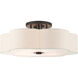 Solstice 6 Light 28 inch English Bronze Semi Flush Ceiling Light