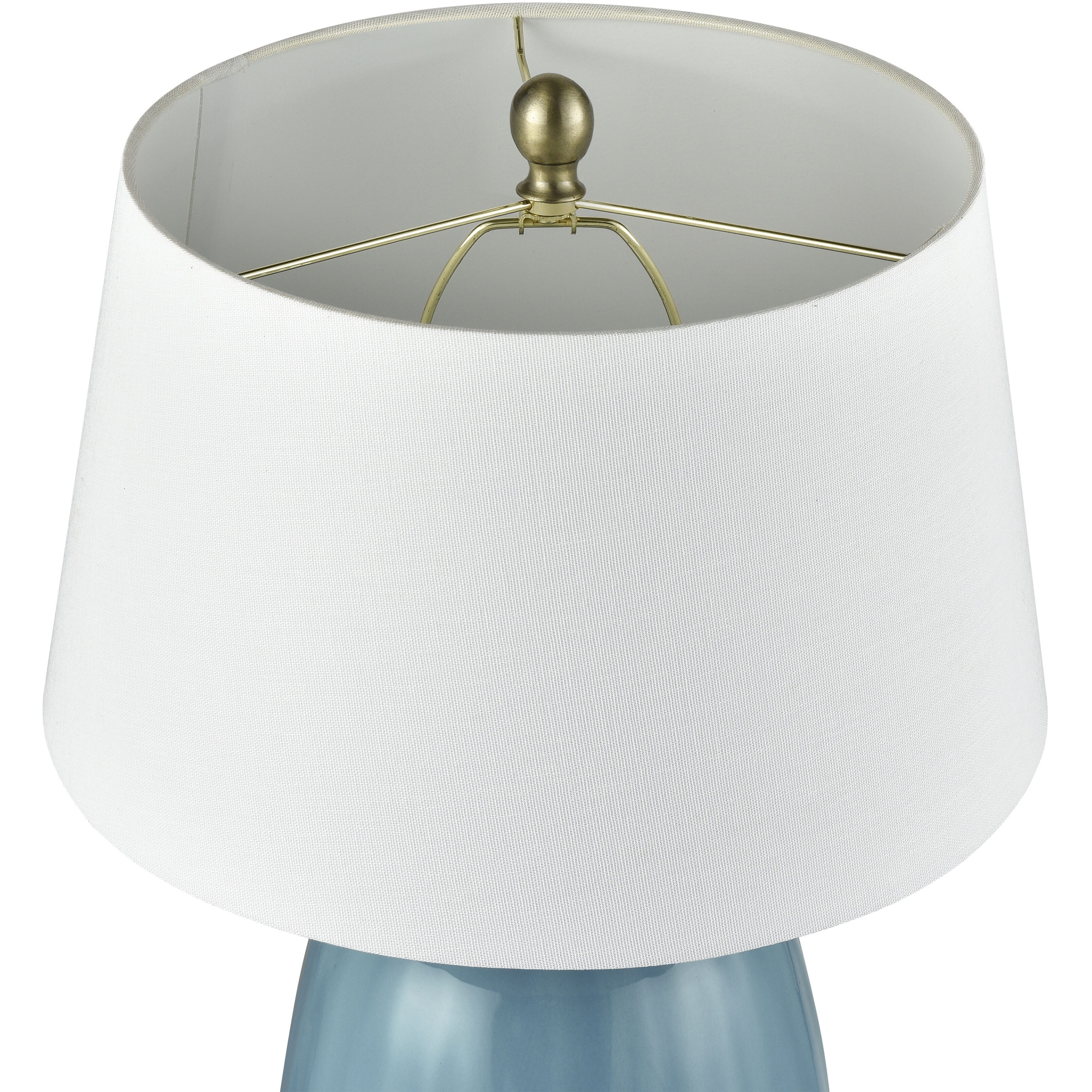 Bayview 22.5 inch 9 watt Light Blue Glazed Table Lamp Portable Light