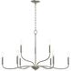 Ilia 9 Light 34.25 inch Brushed Nickel Chandelier Ceiling Light