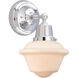 Aditi Small Oxford 1 Light 7.5 inch Polished Chrome Sconce Wall Light, Aditi