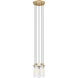 Beau 5 Light 12 inch Rubbed Brass Chandelier Ceiling Light