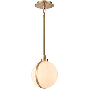 Lumis 1 Light 7.75 inch Lacquered Gold Pendant Ceiling Light, Converts to Semi Flush