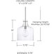 Elijah 1 Light 12 inch Brushed Nickel Pendant Ceiling Light