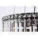Maxime 12 Light 20 inch Black and Clear Chandelier Ceiling Light