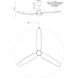 Hugo 52 inch Matte White Exterior Ceiling Fan