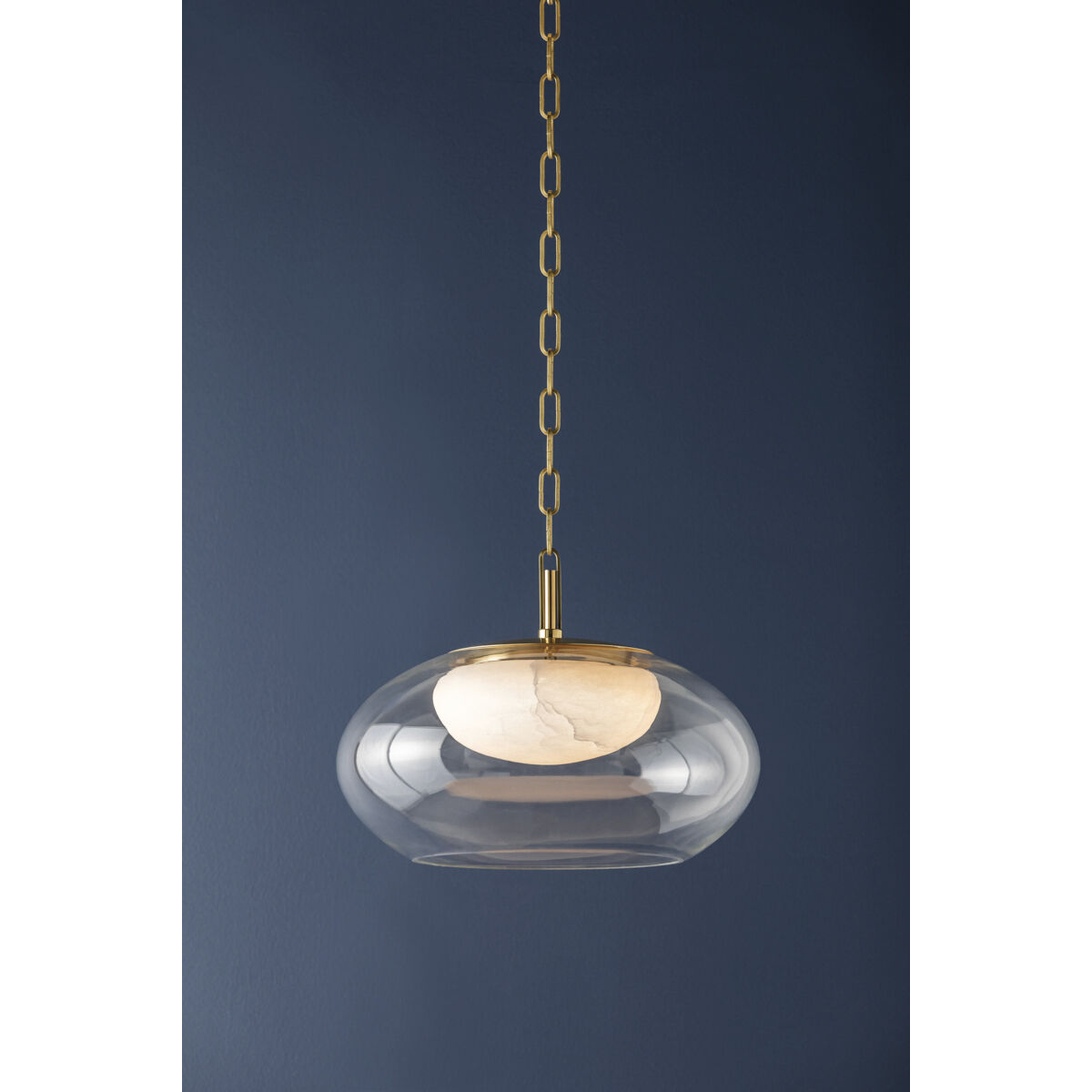 Moore LED 17 inch Aged Brass Pendant Ceiling Light