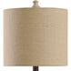 Signature 24 inch 60 watt Natural Gray Table Lamp Portable Light