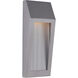 Wedge LED 11 inch Brushed Aluminum Outdoor Outdoor Wall Mount, Small