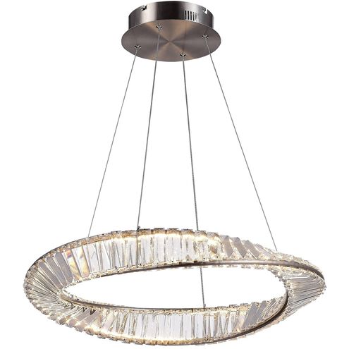 Stella 23.75 inch Satin Nickel Pendant Ceiling Light
