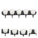 Axis 5 Light 36 inch Black Bath Vanity Wall Light