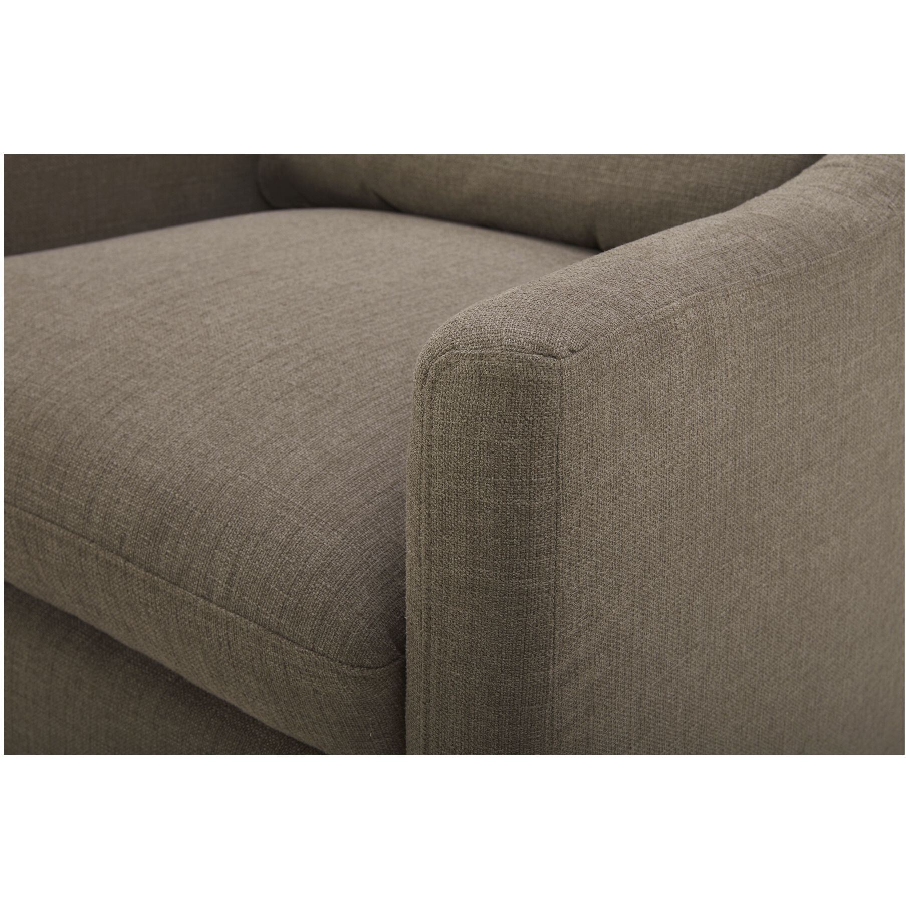 Linden Grey Swivel Chair in Taupe