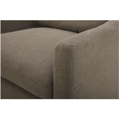 Linden Grey Swivel Chair in Taupe