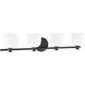 Valentina 4 Light 30 inch Matte Black Vanity Light Wall Light