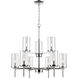Oakland 9 Light 28.5 inch Chrome Chandelier Ceiling Light