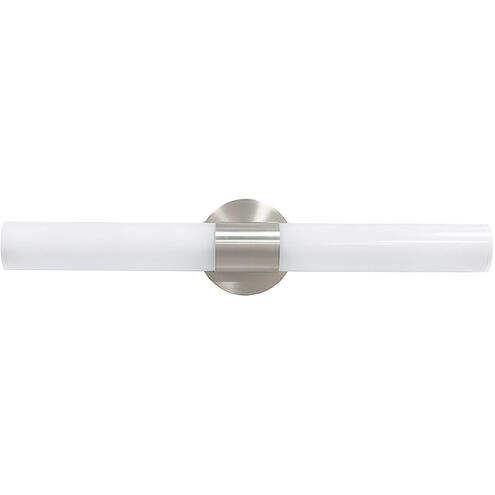 Turbo LED 5 inch Brushed Nickel Sconce Wall Light in 3000K, 24in