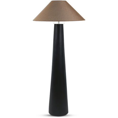 Odessa 57 inch 9.00 watt Black Floor Lamp Portable Light