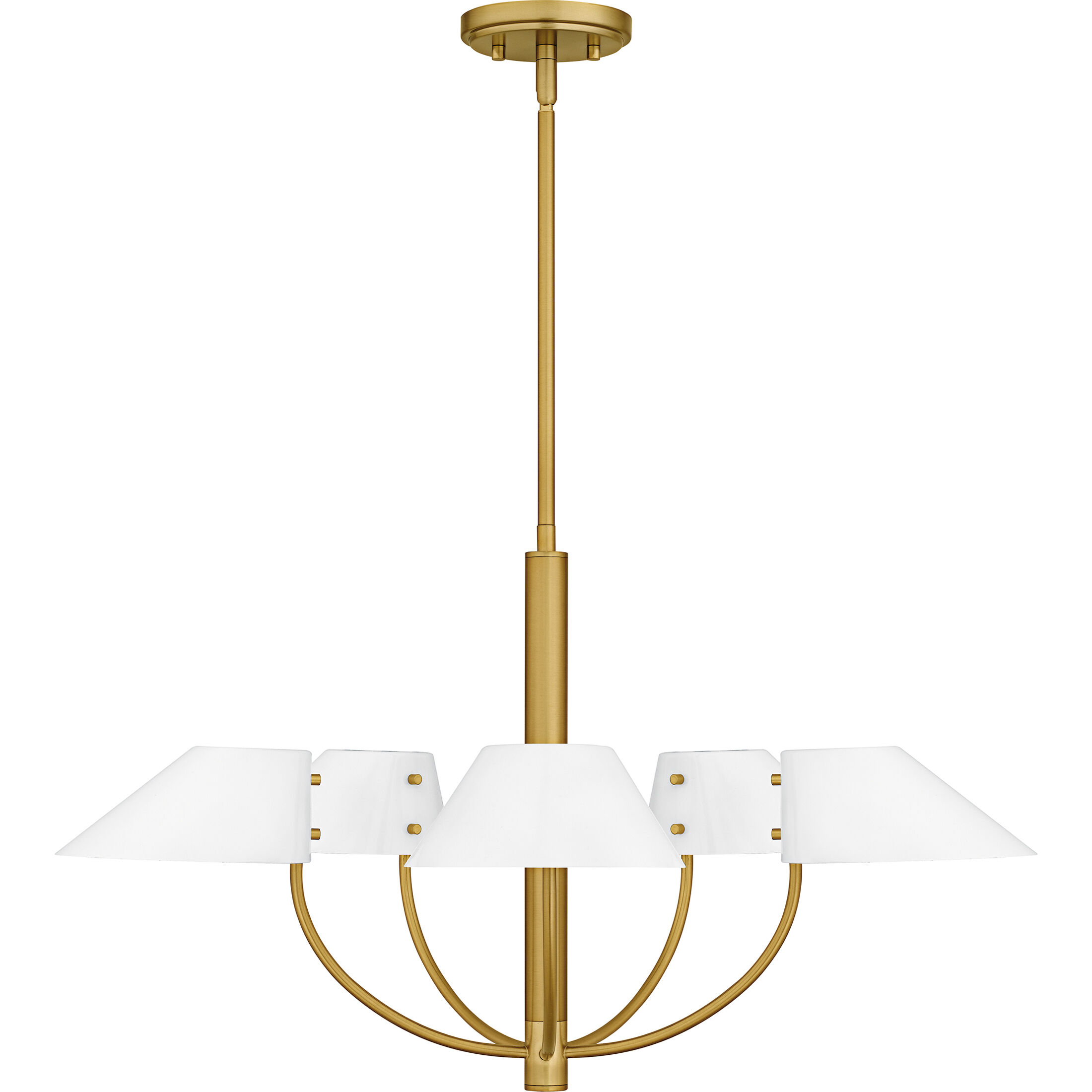 Penley 5 Light 28 inch Brushed Gold Chandelier Ceiling Light