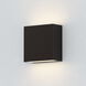 Cubed LED 5.5 inch Black Outdoor Wall Sconce