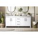 Nathan 72 X 34 inch White Bathroom Vanity Cabinet