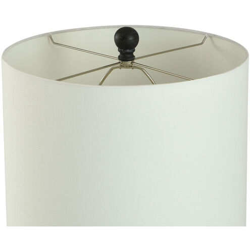 Arlo 26.5 inch 150 watt Matte Black and Brushed Nickel Table Lamp Portable Light