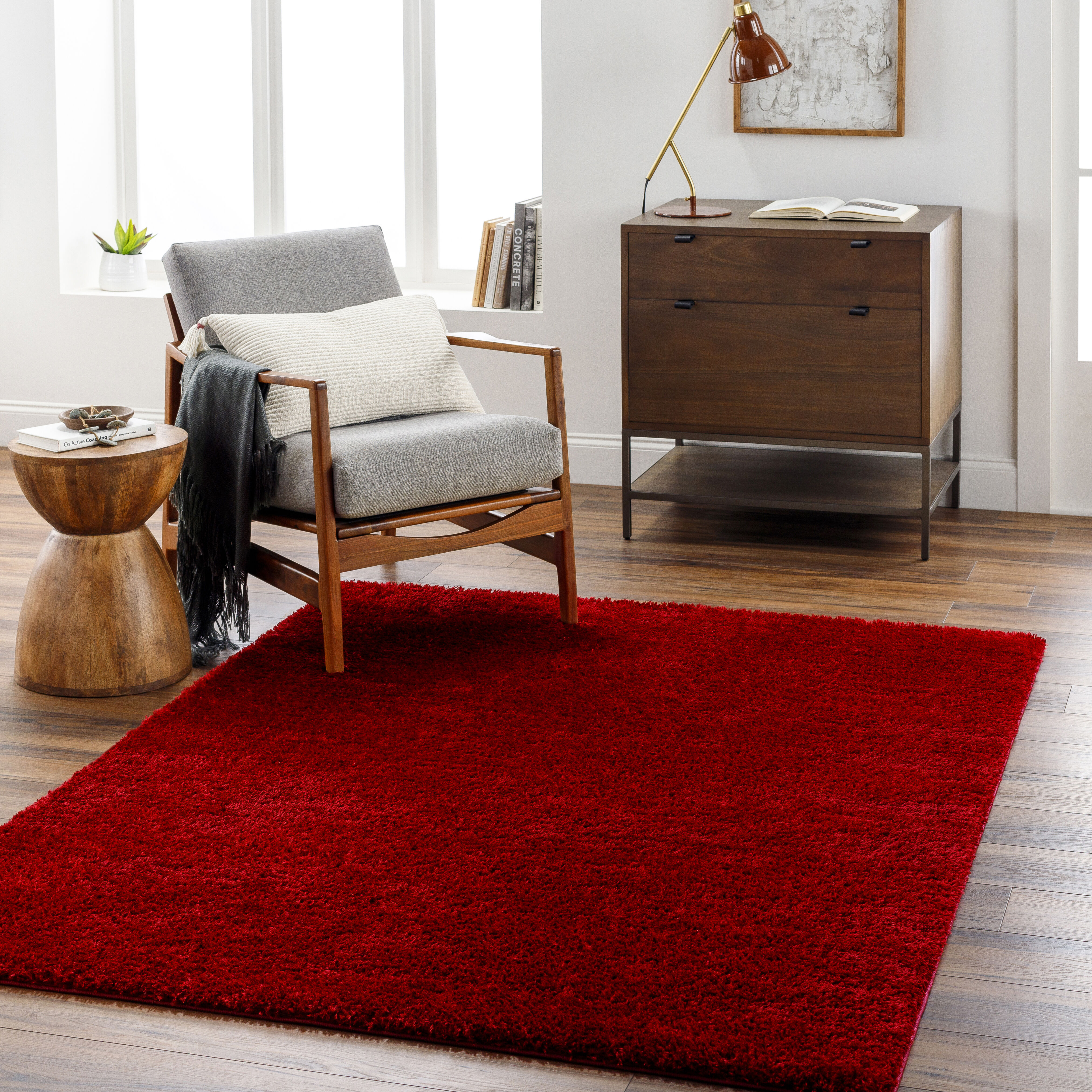 Cloudy Shag 84 X 63 inch Rug, Rectangle