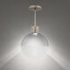 Gaze LED 12 inch Brushed Nickel Pendant Ceiling Light in 4000K, dweLED