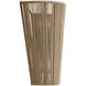 Eco Wall Sconce Wall Light in Matte Black, Natural