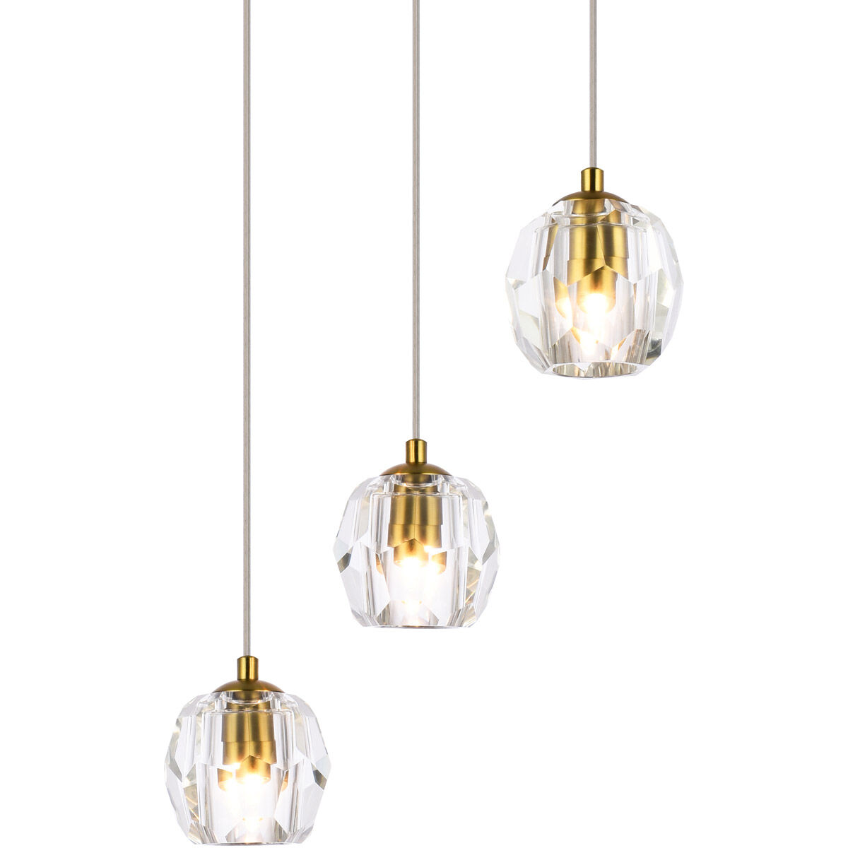 Eren 3 Light 12 inch Gold Pendant Ceiling Light