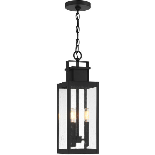 Ascott 3 Light 6.5 inch Black Outdoor Hanging Lantern