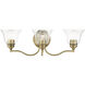 Moreland 3 Light 24 inch Antique Brass Vanity Sconce Wall Light
