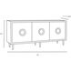 Normandy 78 inch Sable Credenza