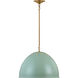 TOB by Thomas O'Brien Robbie 1 Light 20.38 inch Eucalyptus Pendant Ceiling Light