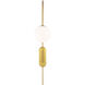 kate spade new york Noemie 1 Light 9 inch Burnished Brass Grande Sconce Wall Light