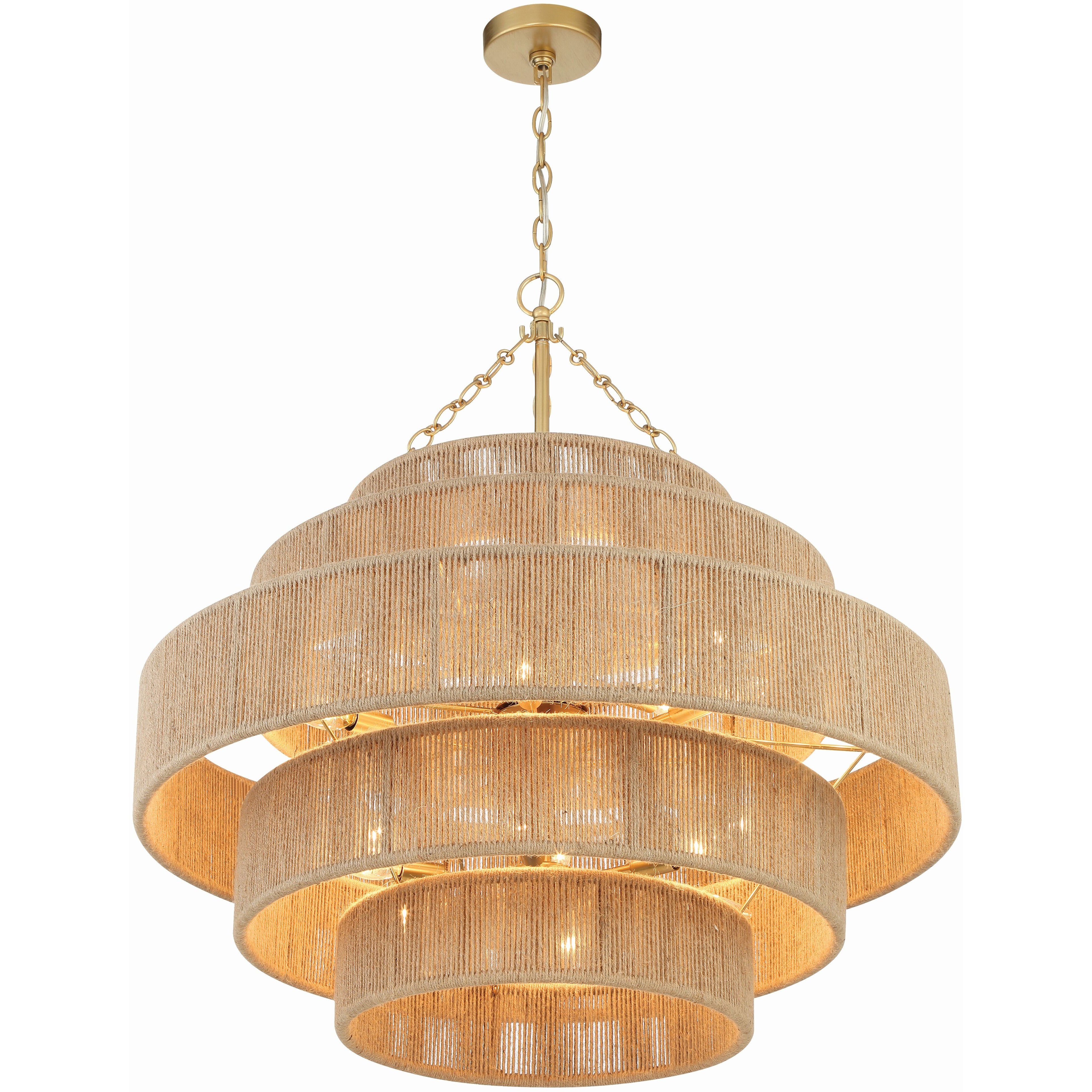 Shyla 20 Light 32 inch Soft Gold Chandelier Ceiling Light