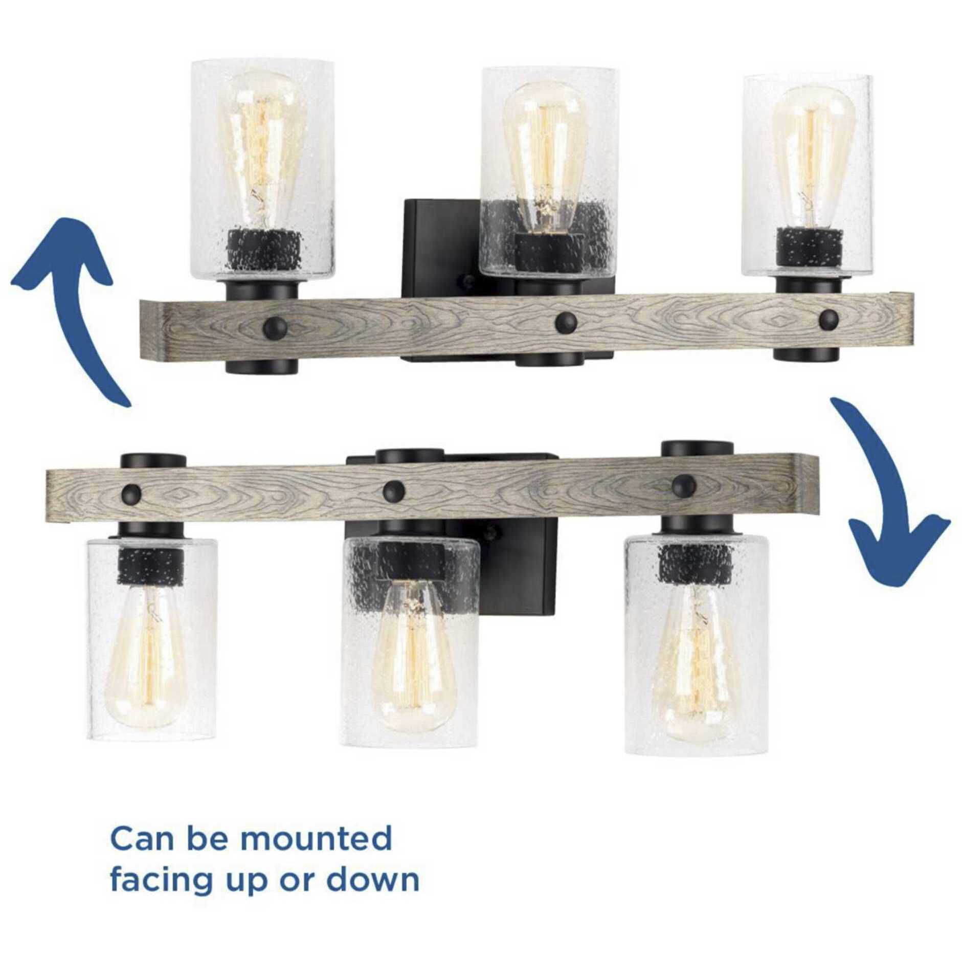 Gulliver 3 Light 24 inch Graphite Bath Vanity Wall Light