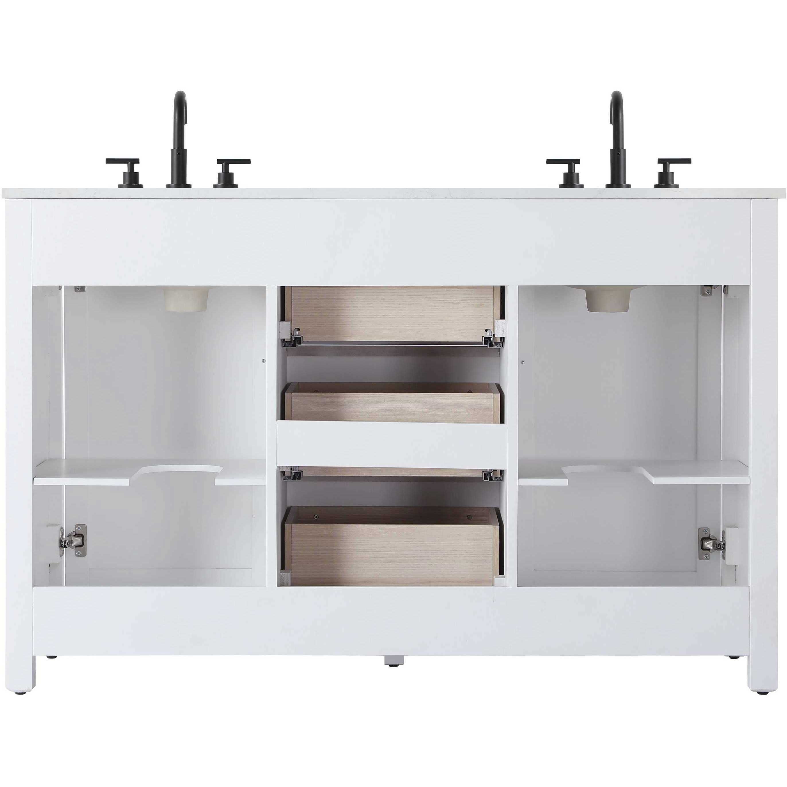 Alina 54 X 34 inch White Bathroom Vanity Cabinet