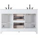 Alina 54 X 34 inch White Bathroom Vanity Cabinet
