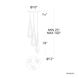 Beyond Devotion LED 12 inch Satin Nickel Multi-Light Pendant Ceiling Light