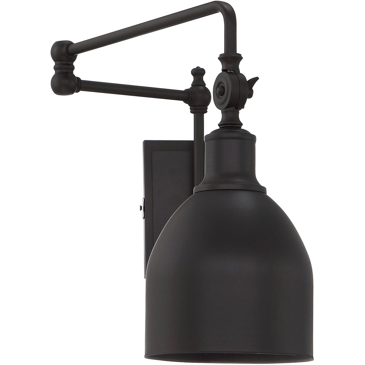 Farmhouse 6 inch 60.00 watt Oil Rubbed Bronze Adjustable Wall Sconce Wall Light