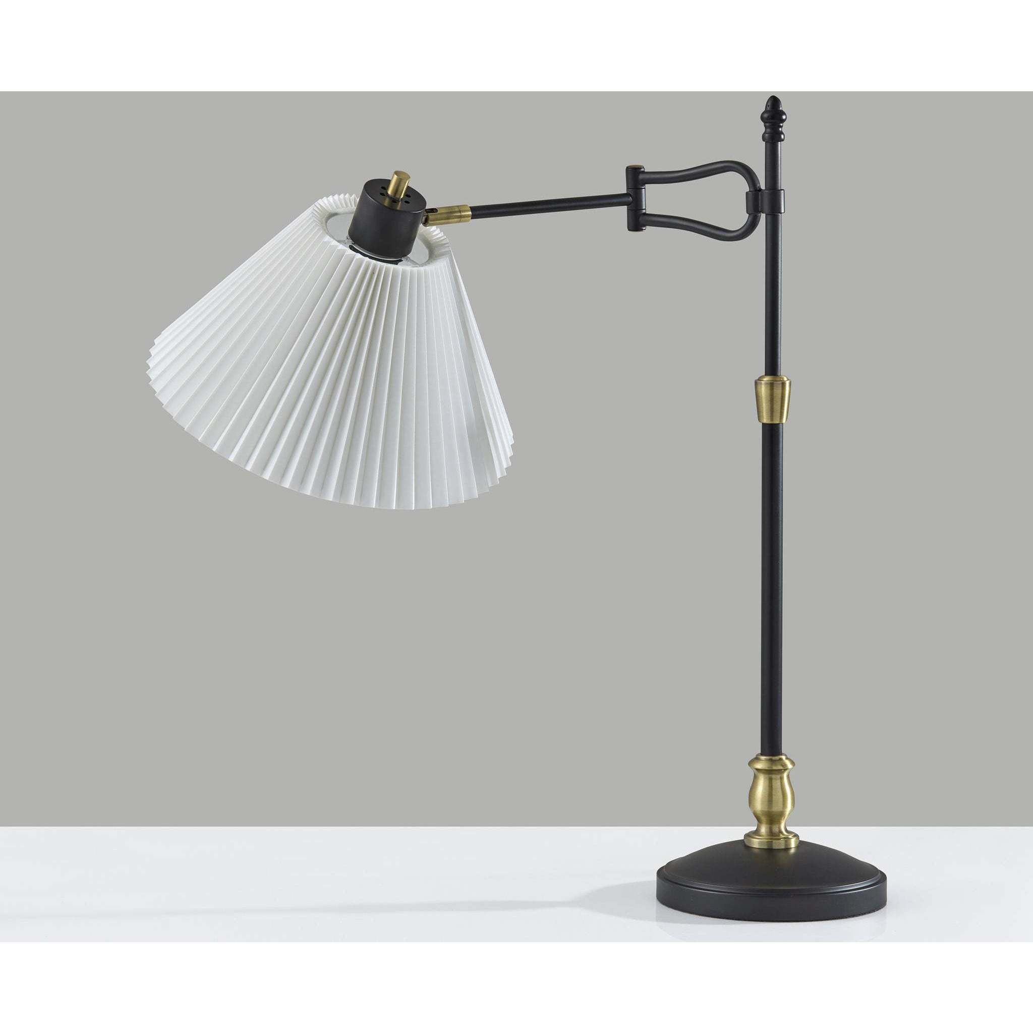 Elijah 27.5 inch 40.00 watt Black and Antique Brass Table Lamp Portable Light