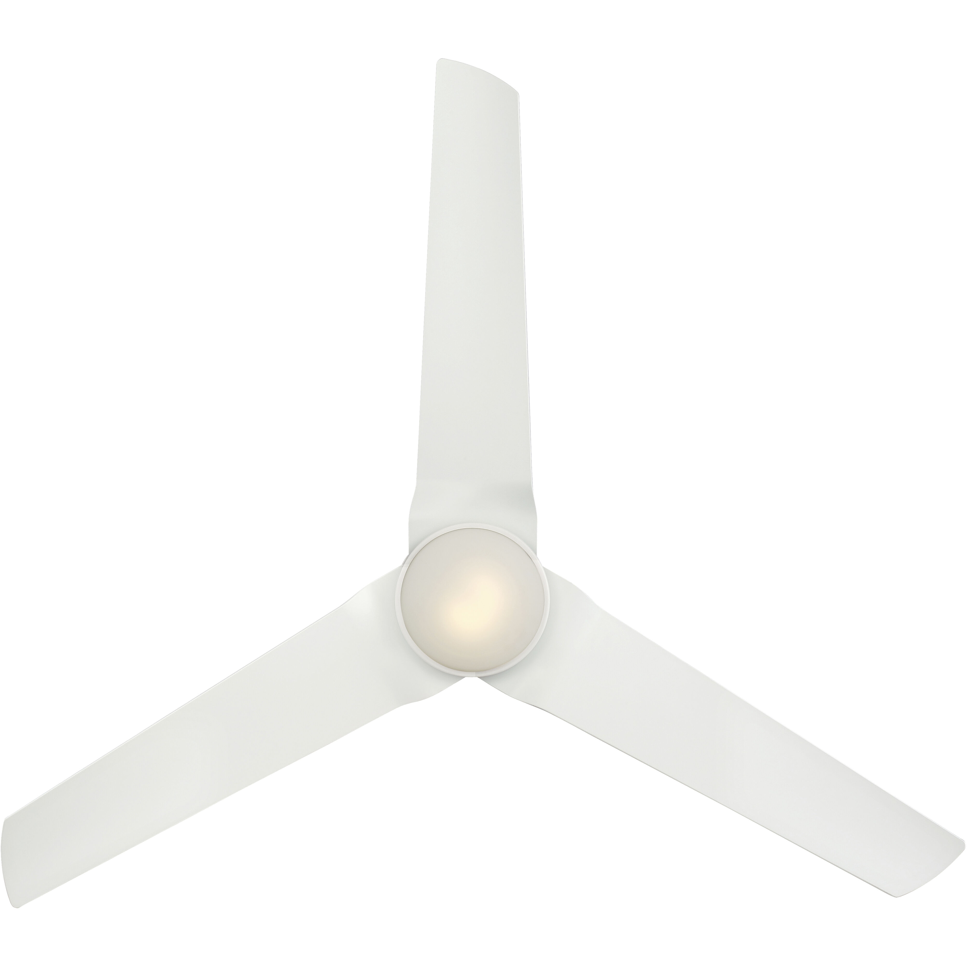 Java 54 inch Flat White Outdoor Ceiling Fan