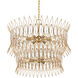 Marquise 9 Light 30 inch Luxor Gold Chandelier Ceiling Light, Medium